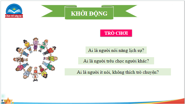 Giáo án điện tử HĐTN 9 Chân trời sáng tạo Chủ đề 2: Giao tiếp, ứng xử tích cực | PPT Hoạt động trải nghiệm 9