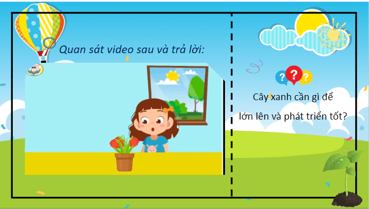 Giáo án điện tử Khoa học lớp 4 Cánh diều Bài 13: Nhu cầu sống của thực vật và chăm sóc cây trồng | PPT Khoa học 4
