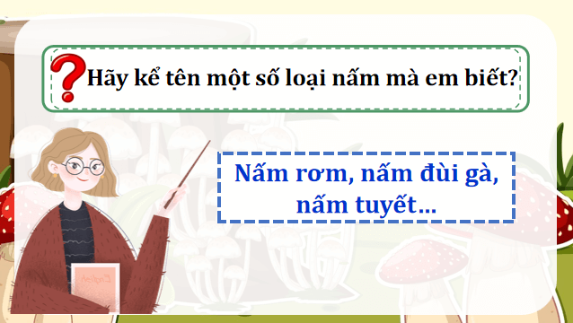 Giáo án điện tử Khoa học lớp 4 Kết nối tri thức Bài 19: Đặc điểm chung của nấm | PPT Khoa học 4