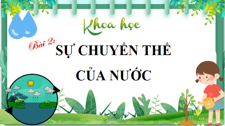 Giáo án điện tử Khoa học lớp 4 Cánh diều Bài 2: Sự chuyển thể của nước | PPT Khoa học 4