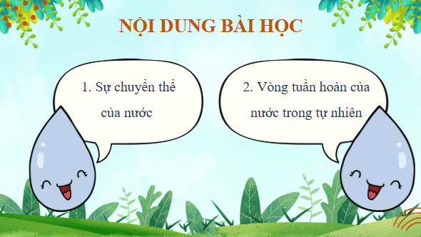 Giáo án điện tử Khoa học lớp 4 Kết nối tri thức Bài 2: Sự chuyển thể của nước và vòng tuần hoàn của nước trong tự nhiên | PPT Khoa học 4
