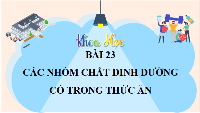 Giáo án điện tử Khoa học lớp 4 Chân trời sáng tạo Bài 23: Các nhóm chất dinh dưỡng có trong thức ăn | PPT Khoa học 4
