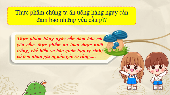 Giáo án điện tử Khoa học lớp 4 Kết nối tri thức Bài 26: Thực phẩm an toàn | PPT Khoa học 4