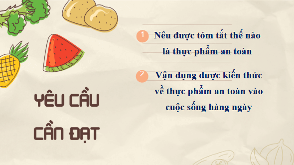 Giáo án điện tử Khoa học lớp 4 Kết nối tri thức Bài 26: Thực phẩm an toàn | PPT Khoa học 4