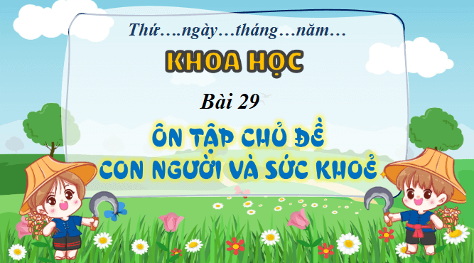 Giáo án điện tử Khoa học lớp 4 Chân trời sáng tạo Bài 29: ôn tập chủ đề con người và sức khỏe | PPT Khoa học 4