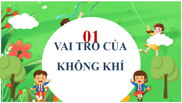 Giáo án điện tử Khoa học lớp 4 Cánh diều Bài 6: Vai trò của không khí và bảo vệ môi trường không khí | PPT Khoa học 4