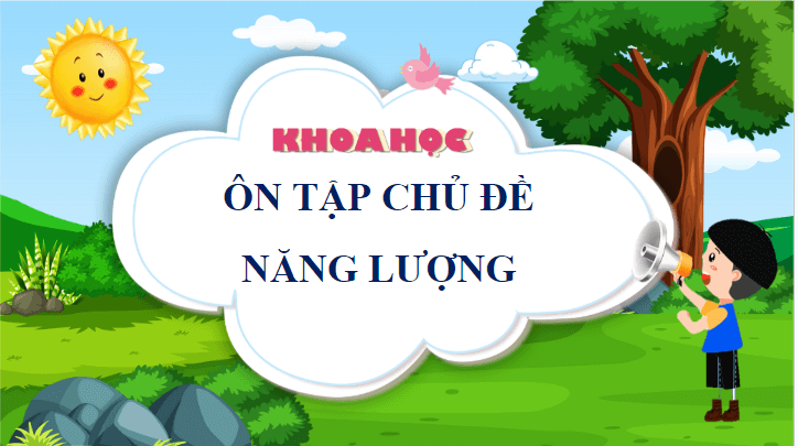 Giáo án điện tử Khoa học lớp 4 Cánh diều Ôn tập chủ đề Năng lượng | PPT Khoa học 4