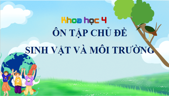 Giáo án điện tử Khoa học lớp 4 Cánh diều Ôn tập chủ đề Sinh vật và môi trường | PPT Khoa học 4