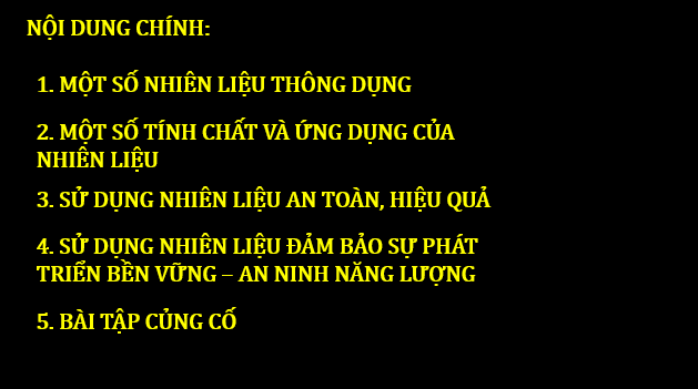 Giáo án điện tử KNTN 6 Chân trời sáng tạo Bài 12: Nhiên liệu và an ninh năng lượng | PPT Khoa học tự nhiên 6