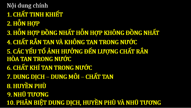 Giáo án điện tử KNTN 6 Chân trời sáng tạo Bài 15: Chất tinh khiết – Hỗn hợp | PPT Khoa học tự nhiên 6