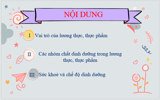 Giáo án điện tử KNTN 6 Kết nối tri thức Bài 15: Một số lương thực, thực phẩm | PPT Khoa học tự nhiên 6