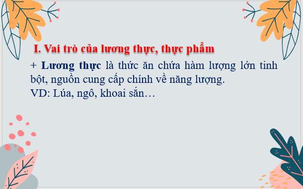 Giáo án điện tử KNTN 6 Kết nối tri thức Bài 15: Một số lương thực, thực phẩm | PPT Khoa học tự nhiên 6