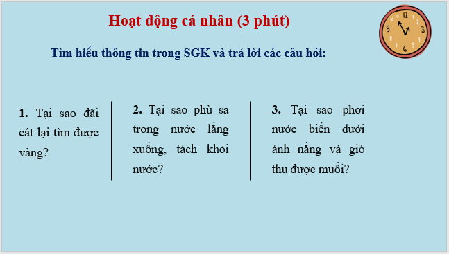 Giáo án điện tử KNTN 6 Kết nối tri thức Bài 17: Tách chất khỏi hỗn hợp | PPT Khoa học tự nhiên 6