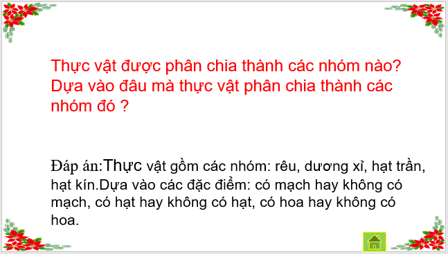 Giáo án điện tử KNTN 6 Cánh diều Bài 20: Vai trò của thực vật trong đời sống và trong tự nhiên | PPT Khoa học tự nhiên 6