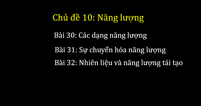 Giáo án điện tử KNTN 6 Cánh diều Bài 30: Các dạng năng lượng | PPT Khoa học tự nhiên 6