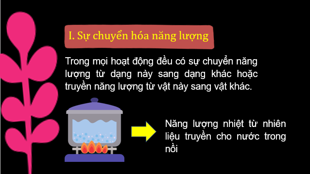 Giáo án điện tử KNTN 6 Cánh diều Bài 31: Sự chuyển hóa năng lượng | PPT Khoa học tự nhiên 6