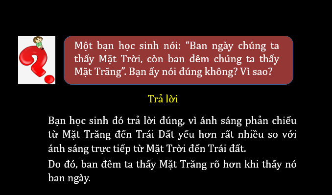 Giáo án điện tử KNTN 6 Cánh diều Bài 34: Các hình dạng nhìn thấy của Mặt Trăng | PPT Khoa học tự nhiên 6