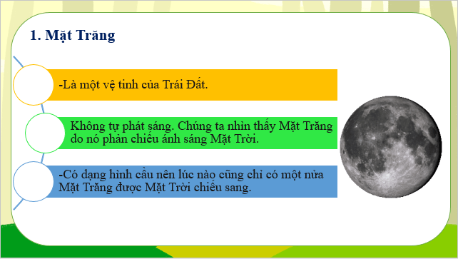 Giáo án điện tử KNTN 6 Kết nối tri thức Bài 53: Mặt Trăng | PPT Khoa học tự nhiên 6