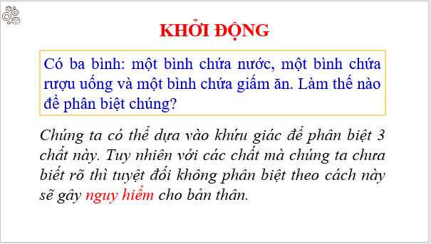 Giáo án điện tử KNTN 6 Cánh diều Bài 6: Tính chất và sự chuyển thể của chất | PPT Khoa học tự nhiên 6