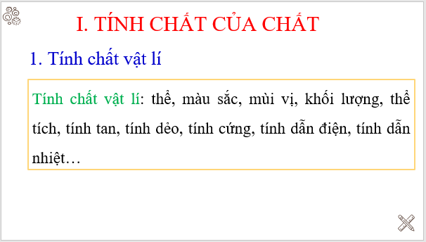 Giáo án điện tử KNTN 6 Cánh diều Bài 6: Tính chất và sự chuyển thể của chất | PPT Khoa học tự nhiên 6