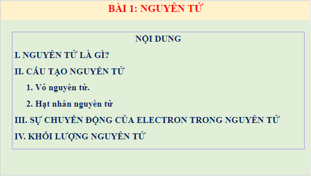 Giáo án điện tử KHTN 7 Cánh diều Bài 1: Nguyên tử | PPT Khoa học tự nhiên 7