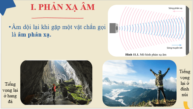 Giáo án điện tử KHTN 7 Cánh diều Bài 11: Phản xạ âm | PPT Khoa học tự nhiên 7