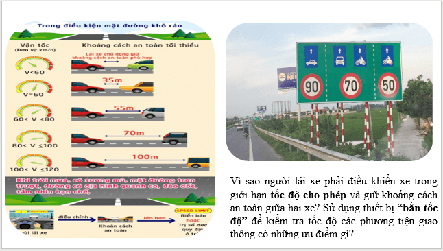 Giáo án điện tử KHTN 7 Chân trời sáng tạo Bài 11: Tốc độ và an toàn giao thông | PPT Khoa học tự nhiên 7