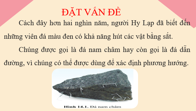 Giáo án điện tử KHTN 7 Cánh diều Bài 14: Nam châm | PPT Khoa học tự nhiên 7