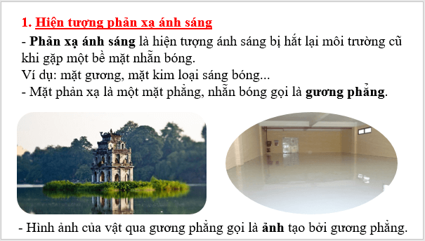 Giáo án điện tử KHTN 7 Chân trời sáng tạo Bài 16: Sự phản xạ ánh sáng | PPT Khoa học tự nhiên 7