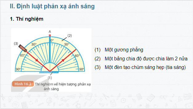 Giáo án điện tử KHTN 7 Kết nối tri thức Bài 16: Sự phản xạ ánh sáng | PPT Khoa học tự nhiên 7