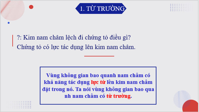 Giáo án điện tử KHTN 7 Chân trời sáng tạo Bài 19: Từ trường | PPT Khoa học tự nhiên 7