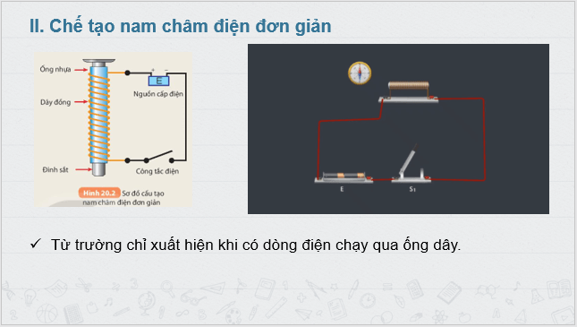 Giáo án điện tử KHTN 7 Kết nối tri thức Bài 20: Chế tạo nam châm điện đơn giản | PPT Khoa học tự nhiên 7