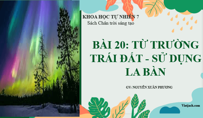 Giáo án điện tử KHTN 7 Chân trời sáng tạo Bài 20: Từ trường Trái Đất – Sử dụng la bàn | PPT Khoa học tự nhiên 7