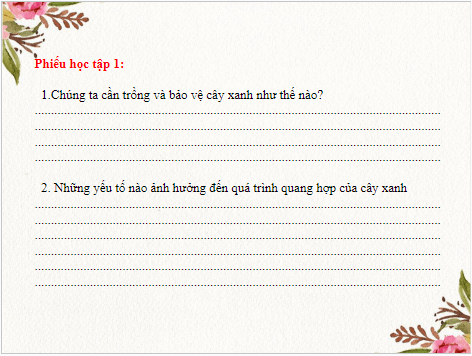 Giáo án điện tử KHTN 7 Kết nối tri thức Bài 23: Một số yếu tố ảnh hưởng đến quang hợp | PPT Khoa học tự nhiên 7