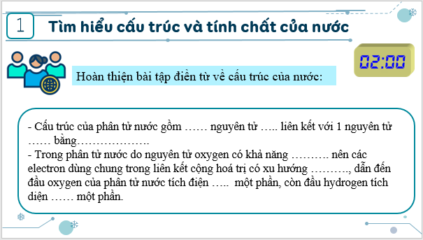 Giáo án điện tử KHTN 7 Chân trời sáng tạo Bài 28: Vai trò của nước và các chất dinh dưỡng đối với cơ thể sinh vật | PPT Khoa học tự nhiên 7