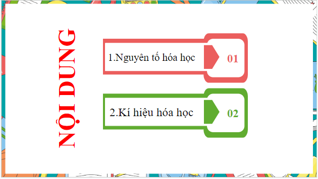 Giáo án điện tử KHTN 7 Chân trời sáng tạo Bài 3: Nguyên tố hóa học | PPT Khoa học tự nhiên 7