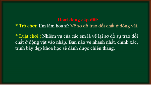 Giáo án điện tử KHTN 7 Chân trời sáng tạo Bài 30: Trao đổi nước và các chất dinh dưỡng ở động vật | PPT Khoa học tự nhiên 7