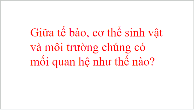 Giáo án điện tử KHTN 7 Kết nối tri thức Bài 42: Cơ thể sinh vật là một thể thống nhất | PPT Khoa học tự nhiên 7