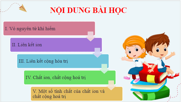 Giáo án điện tử KHTN 7 Chân trời sáng tạo Bài 6: Giới thiệu về liên kết hóa học | PPT Khoa học tự nhiên 7