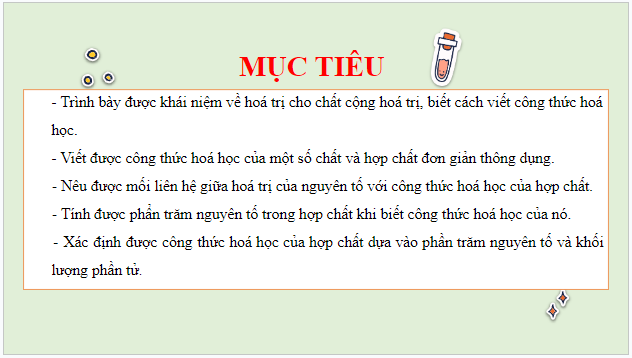 Giáo án điện tử KHTN 7 Chân trời sáng tạo Bài 7: Hóa trị và công thức hóa học | PPT Khoa học tự nhiên 7