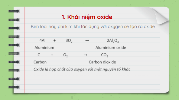 Giáo án điện tử KHTN 8 Cánh diều Bài 11: Oxide | PPT Khoa học tự nhiên 8