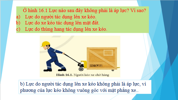 Giáo án điện tử KHTN 8 Cánh diều Bài 16: Áp suất | PPT Khoa học tự nhiên 8