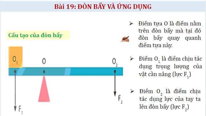 Giáo án điện tử KHTN 8 Kết nối tri thức Bài 19: Đòn bẩy và ứng dụng | PPT Khoa học tự nhiên 8