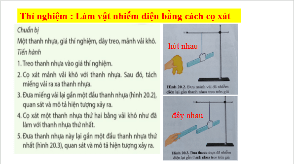 Giáo án điện tử KHTN 8 Cánh diều Bài 20: Sự nhiễm điện | PPT Khoa học tự nhiên 8