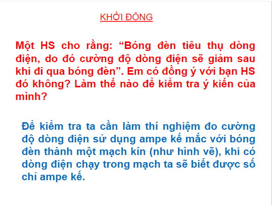 Giáo án điện tử KHTN 8 Kết nối tri thức Bài 25: Thực hành đo cường độ dòng điện và hiệu điện thế | PPT Khoa học tự nhiên 8