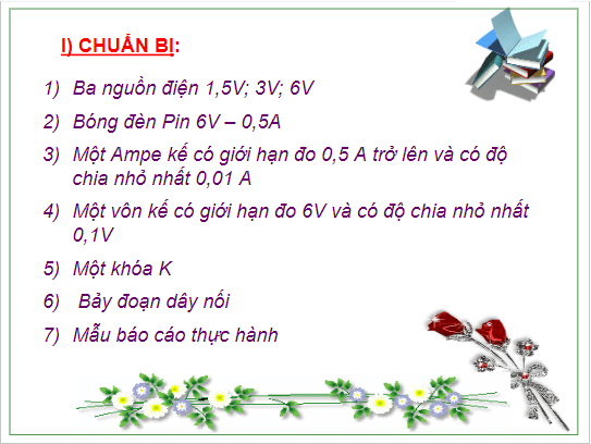 Giáo án điện tử KHTN 8 Kết nối tri thức Bài 25: Thực hành đo cường độ dòng điện và hiệu điện thế | PPT Khoa học tự nhiên 8
