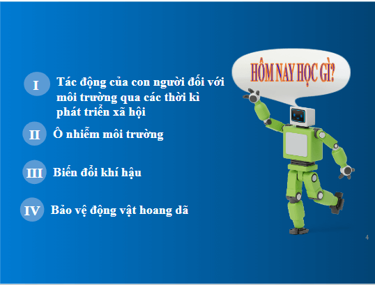 Giáo án điện tử KHTN 8 Kết nối tri thức Bài 47: Bảo vệ môi trường | PPT Khoa học tự nhiên 8