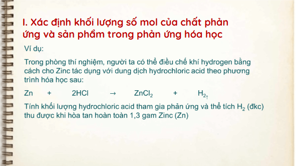 Giáo án điện tử KHTN 8 Cánh diều Bài 5: Tính theo phương trình hóa học | PPT Khoa học tự nhiên 8