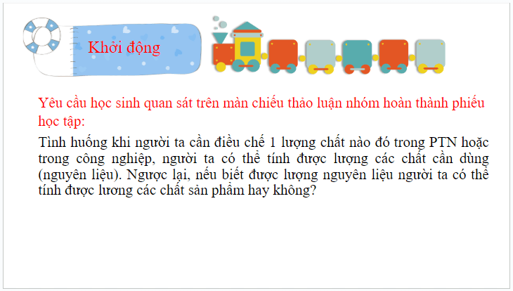 Giáo án điện tử KHTN 8 Kết nối tri thức Bài 6: Tính theo phương trình hóa học | PPT Khoa học tự nhiên 8