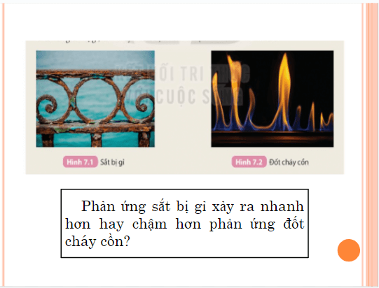 Giáo án điện tử KHTN 8 Kết nối tri thức Bài 7: Tốc độ phản ứng và chất xúc tác | PPT Khoa học tự nhiên 8